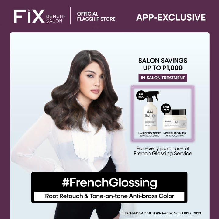 Bench Fix Salon French Glossing Root Retouch and Color Refresh Hair Treatment Salon eVoucher