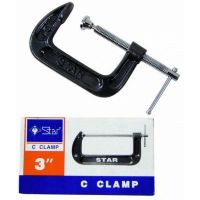 ปากกาจับไม้ตัว C-Clamp ยีห้อSTAR  รุ่น No.111 มี ขนาด 2 3 4 และ 5 นิ้ว ปากกาจับชิ้นงาน แคลมป์จับชิ้นงาน