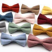 (BEYS baby)ใหม่ Macarons สีทึบผู้ชาย Bow Tie Super Soft Suede คลาสสิกเสื้อ Bowtie Bowknot ผู้ใหญ่เด็กผีเสื้อ Cravats สำหรับงานแต่งงาน