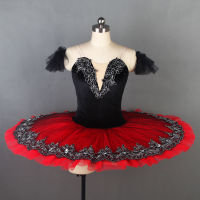 เด็กมืออาชีพบัลเล่ต์ Tutus Balck หงส์แดงทะเลสาบตู Ballerinas ผู้หญิงร่วมสมัยเครื่องแต่งกายเต้นรำสาวบัลเล่ต์ชุดสวมใส่