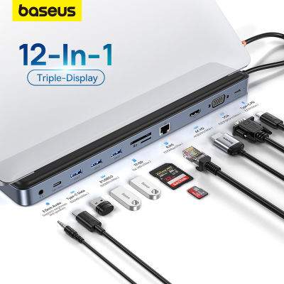 Baseus USB C Hub ไปยัง HDMI ที่รองรับ USB 3.0 สถานีเชื่อมต่อสำหรับ MacBook Pro iPad Pro USB HUB PD 100 วัตต์/60 วัตต์อะแดปเตอร์สำหรับแล็ปท็อป-kdddd