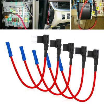 1PC 12V Car Add-A-Circuit Fuse Tap Fuse Holder Adapter Mini ATM Blade Fuse Holder Add Circuit Take Electrical Appliances Fuses Accessories