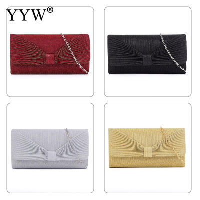 Cute Bow Women Purse Bags for Wedding Party Dress Purse Ladys Handbag Chain Shoulder Cross Body Elegant Handbags bolsa feminina