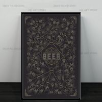 Beer Bar Vintage Retro Art Painting Silk Canvas Poster Wall Home Decor Drawing Painting Supplies