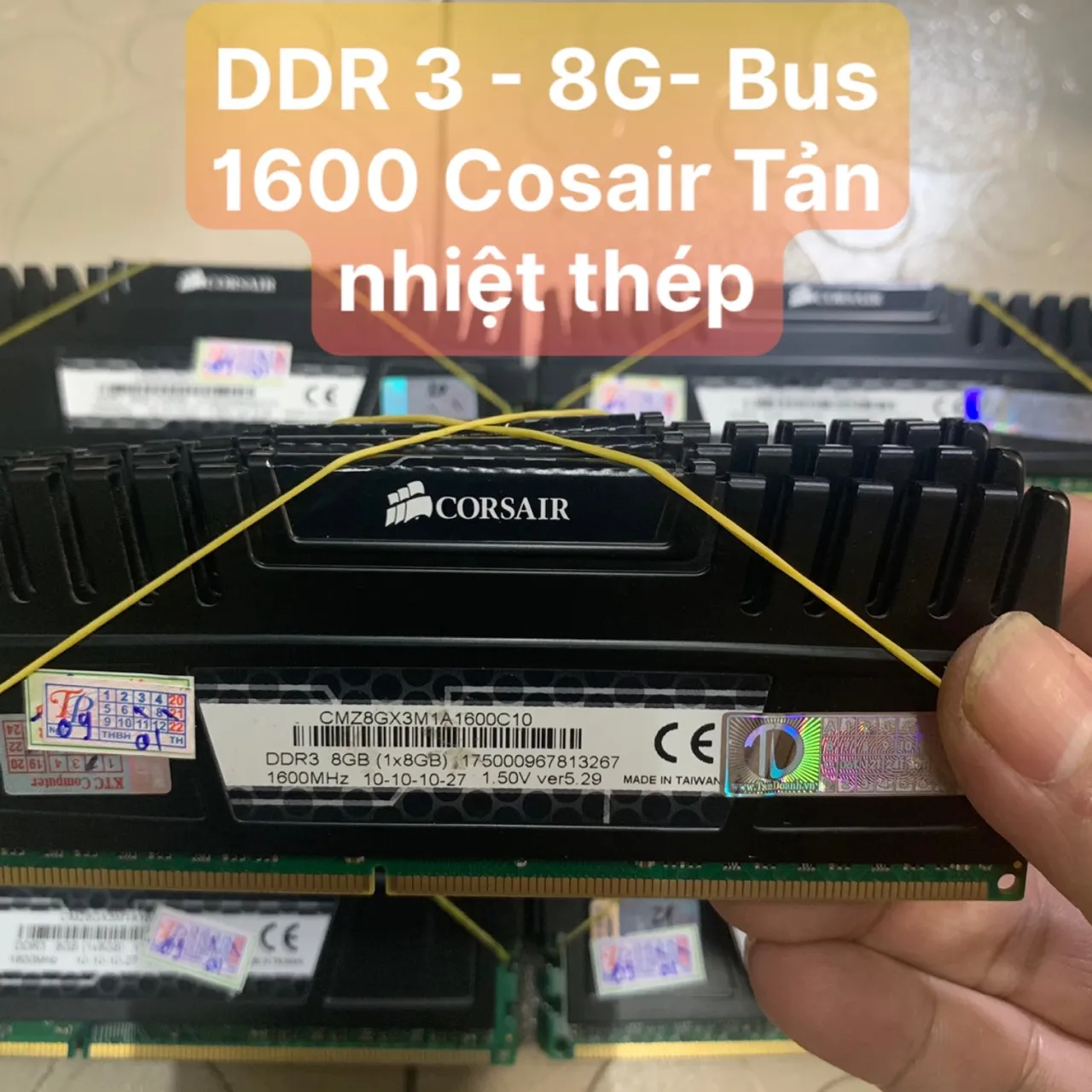 DDR3 PC 8G/1600 CORSAIR Tản Nhiệt