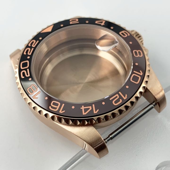 goutent-40มม-สีดำสีทองกุหลาบ-gmt-เคสแซฟไฟร์-nh35ฝาครอบเซรามิค-nh36นาฬิกา-eta-2824-pt5000-nh34ใส่ได้กับกระจก