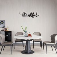 Thankful Sign โลหะ Wall Art Decor Farmhouse Letter ประตูป้าย Room Wall ป้ายแขวนสำหรับ Home Office Living-Room Decor