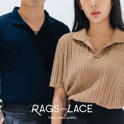 Texture Knitted Polo (Unisex) - Rags and Lace