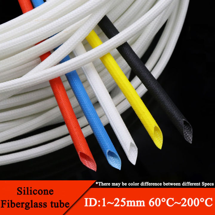 1-5-10m-id-1-25mm-silicone-fiberglass-sleeving-flame-resistant-silicone-resin-insulate-cable-protect-tubing-200-deg-c