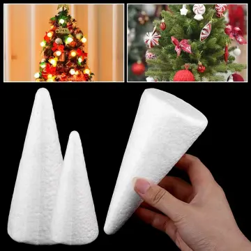 10pcs Cone Shape Styrofoam Foam DIY Christmas Tree for Painting