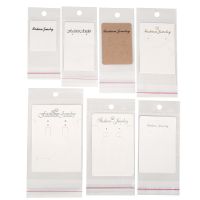【hot】 50pcs/lot Earring Cards Holder With Paper Necklace Packing Display Tag Diy Jewelry Making