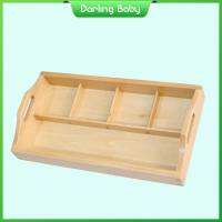 ถาดที่เก็บฟิวส์บ็อกซ์ Montessori ไม้สำหรับเด็กทารกที่รัก25X13.7X5cm ของเล่นช่วงต้นของเด็กวัยหัดเดิน