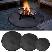 80 Hot Sale 24/32/36inch Fire Pit Mat Round Heat Resistant Portable Fireproof Floor Protective Mat for BBQ