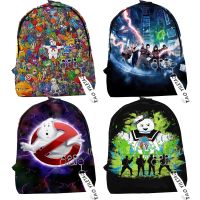 [ความหรูหรา] ชายหญิง Ghostbusters Afterlife 3D พิมพ์กระเป๋าเป้สะพายหลังเด็กอะนิเมะ Bookbags นักเรียนการ์ตูนโรงเรียนกระเป๋าเด็กวัยหัดเดิน Rucksack Mochila