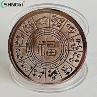 【CW】 1pc 2022 New Year Tiger Original Commemorative Coin Bimetal Collection  Coins Decoration Crafts