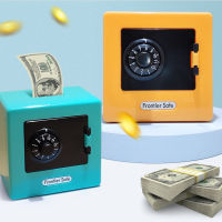 Cartoon ATM Mini safe Piggy Deposit Bank Code Bank household ornaments Banknote Box Cash Coins Saving Storage Christmas Gift