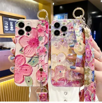 Luxury Bling Lucky Flower Square Case For iPhone 13 12 11 Pro Max XS Max XR  8 7