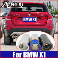 Blue Black Car Muffler End Stainless Steel Exhaust Tips for BMW X1 2016 2017 2018 2019 2020 2021 Accessories