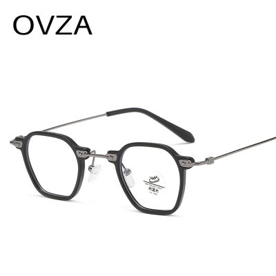 OVZA แฟชั่นพังก์กรอบแว่นตาผู้ชายป้องกันแสงสีน้ำเงินแว่นคอมพิวเตอร์สำหรับผู้หญิงกรอบขนาดเล็ก S1124