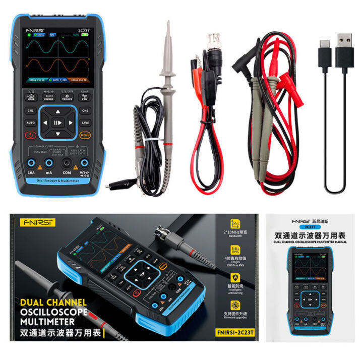 2C23T Handheld Digital Oscilloscope Multimeter + Function Signal