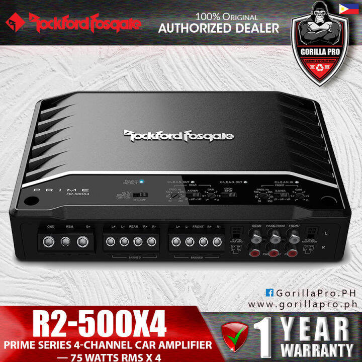 Rockford Fosgate R2500X4 Prime Series 4channel car amplifier — 75