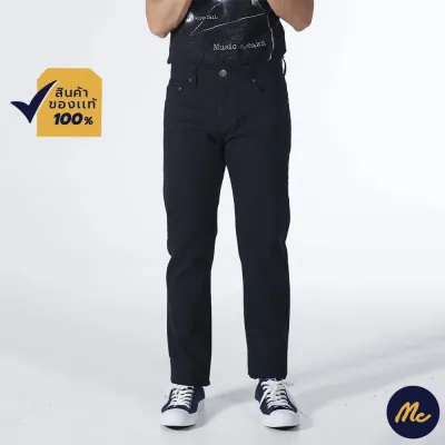 Mc Jeans กางเกงยีนส์ กางเกงขายาว ทรงขากระบอก สีดำ ทรงสวย คลาสสิค MBR4018