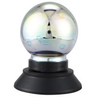 3D Colorful Glass Night Light Cover Decorative Table Lamp USB/AA Battery Power Automatic Rotating LED Meteor Light