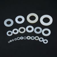 10PCS M16 M18 M20 White Plastic Nylon Flat Washer Plane Spacer Insulation Gasket Ring For Screw Bolt Isolation Gasket