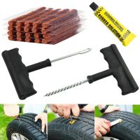 Hans1 Car Tire Repair Tools Set with Glue Rubber Stripes for Tyre Puncture Motorcycle Tubeless Repairing