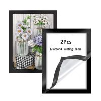 2PCS Diamond Painting Frame 8K A3 A4 Magnetic Photo Frame Colorful Magnetic Picture Frames PVC Self-Adhesive Frame Home Decor
