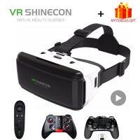 VR Shinecon Viar แว่นตาเสมือนจริง3มิติหูฟังสมาร์ทโฟนสำหรับสมาร์ทโฟนหมวกกันน็อคหมวกเหล็กวิดีโอเกม