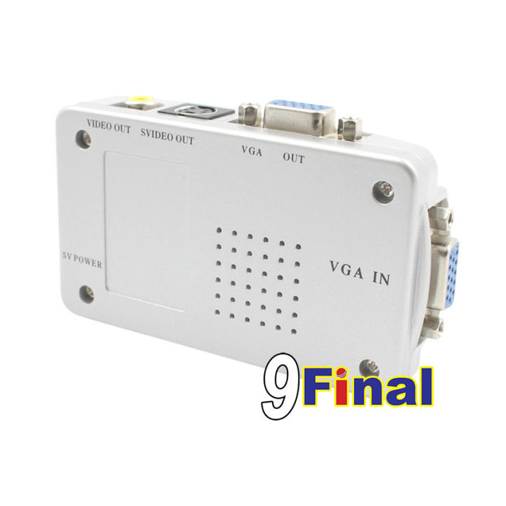 ตัวแปลงสัญญาน-วีจีเอออกทีวี-vga-to-tv-converter-ตัวแปลง-high-resolution-vga-to-av-converter-24-bit-ต่อโน๊ตบุ๊คออกทีวี-ต่อคาราโอเกะออกทีวี-ออกได้พร้อมกัน-2-จอ