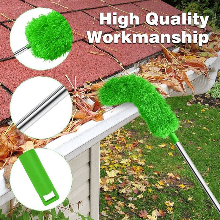 gutter-cleaning-brush-roofing-tool-with-telescopic-extendable-pole-8-2ft-guard-cleaner-tool-easy-remove-leave