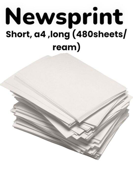 Newsprint Imported Short, Long, A4 (480Sheets/ream) Lazada PH