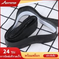 MOVTOTOP 2 ม้วนของส่วนต่อขยายคันเบ็ดจับเทปแร็กเก็ตจับม้วนเทปแถบดูดซับเหงื่อสายรัดกันลื่นด้ามจับคดเคี้ยว (สีดำ)