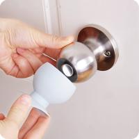 【LZ】☒▫  Cup Type Door Knob Dust Covers Round Rubber Wall Protector Door Handle Bumper Guard Stopper Baby Safety Supplies Crash Pad