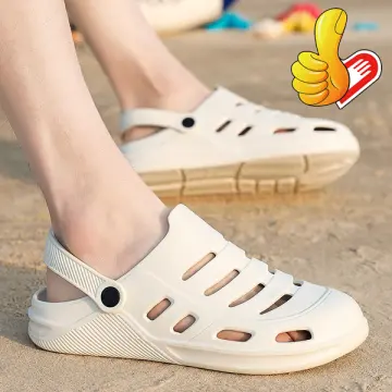 2022 New Summer Men Rubber Beach Sandals Mens Clogs Garden Shoes Clog Zuecos  Hombre Outdoor Slip