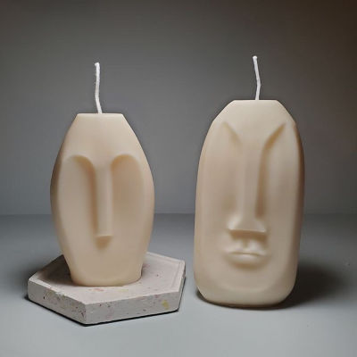 บทคัดย่อ Face Shaped ซิลิโคน Bee Wax เทียนแม่พิมพ์ Nordic Design Human Face Plaster เรซิ่นหัตถกรรมเครื่องประดับทำแม่พิมพ์ Home Decor