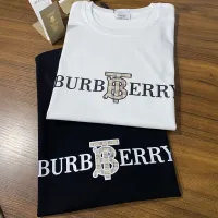 แบรนด์ยอดนิยมของ Burbury T เสื้อ 100 คอตตอน100 แขนสั้นทรงหลวมชายหญิงรุ่นเดียวกันลำลองนักเรียนคอกลมระดับไฮเอนด์