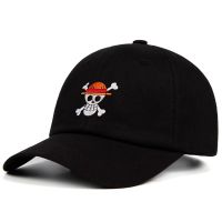 One Piece Dad Hat 100  Cotton Anime Baseball Caps High quality embroidery Snapback Hats pirate Unisex Dropshipping 【JULY]