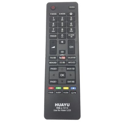 HUAYU RM-L1313 Haier HTR-A18E HTR-A10 HTR-A18H HTR-A18EN HTR-D18A HTR-A18M 55D3550 LED TV รีโมทคอนโทรลสำหรับทีวีไฮเออร์ LE22M600F LE24M660F LE28H600 LE32M600 LE39M600F LE39M600F LE40M600F LE46M600F