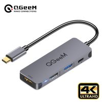 Qgeem USB C ศูนย์กลางสำหรับ Macbook Pro USB หลากหลาย USB 3.1ชนิด C ฮับ3.0 2. 0 USB C หัวแปลงสัญญาณ HDMI PD Dock สำหรับ Huawei Mate 20 Pro OTG Splitter