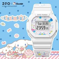 ♤Zhengang Sanrio นาฬิกาข้อมืออิเล็กทรอนิกส์ ทรงสี่เหลี่ยม ขนาดเล็ก กันน้ํา สําหรับเด็กผู้หญิง นักเรียน