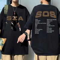 Kaus Album Musik Sos Tur Konser Langka Kaus Kasual Mode Pria Wanita Kaus Ukuran Besar Hip Hop Pakaian Jalanan Uniseks S-4XL-5XL-6XL