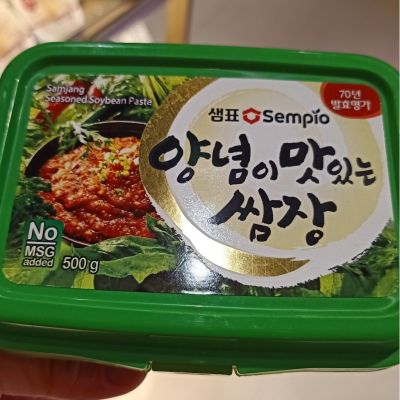 อาหารนำเข้า🌀 Korean Cooking Seasoning Hisupa G Sempio Seasoned Soybean Paste 500g