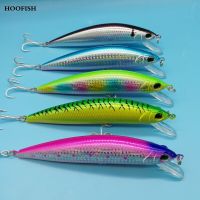 HOOFISH เหยื่อตกปลาแบบเหยื่อปลาซิวจม3ชิ้น/ล็อต12ซม./42ก. 5สีเหยื่อตะขอเบ็ดตกปลาเหยื่อแบบแข็งปลอม