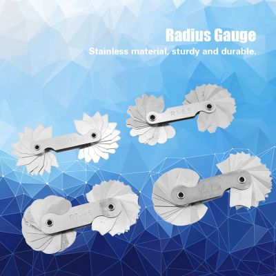 get a gift 4pcs Stainless Steel Radius Fillet Gauge Measuring Tool LJ