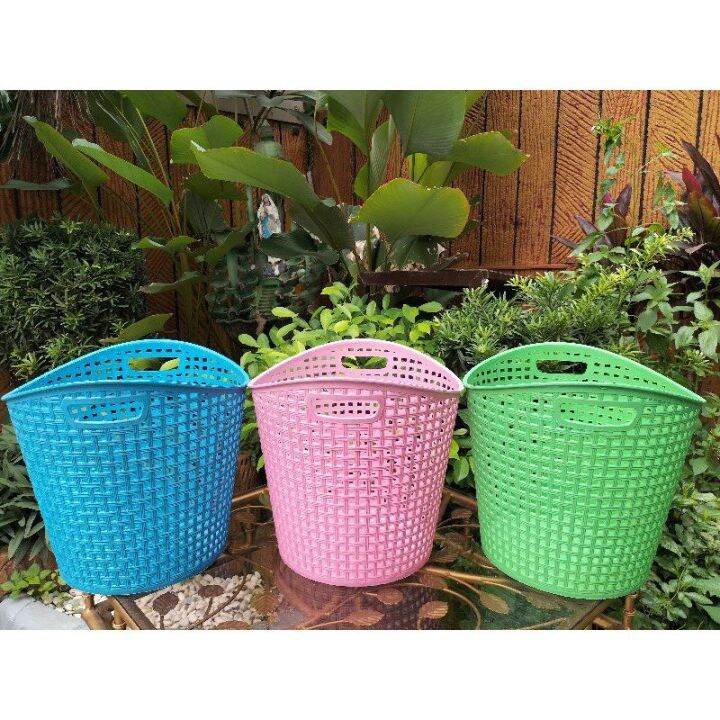 #689 Weave Basket Pattern Rattan Style Laundry Basket | Lazada PH