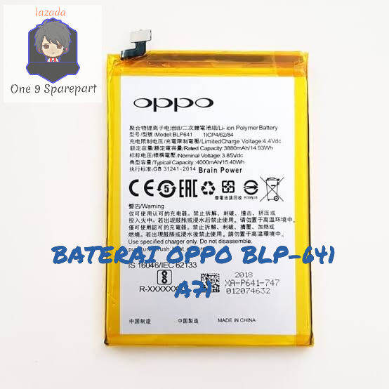 baterai oppo model blp641