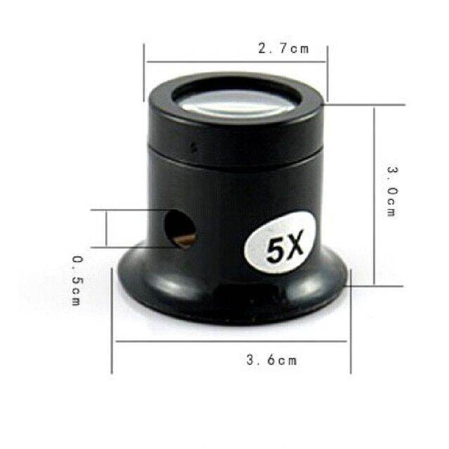 Jeweler Watch Magnifier Tool 10x/5x Monocular Magnifying Glass Loupe